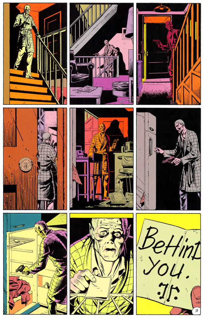 Watchmen comic page used as an example of craft